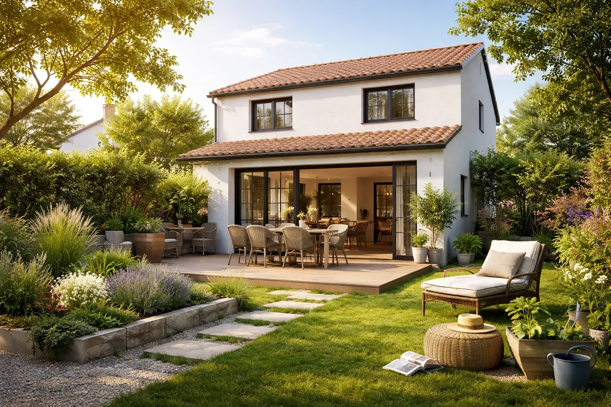 Quel budget prévoir pour rénover une maison avec jardin de 100 m²