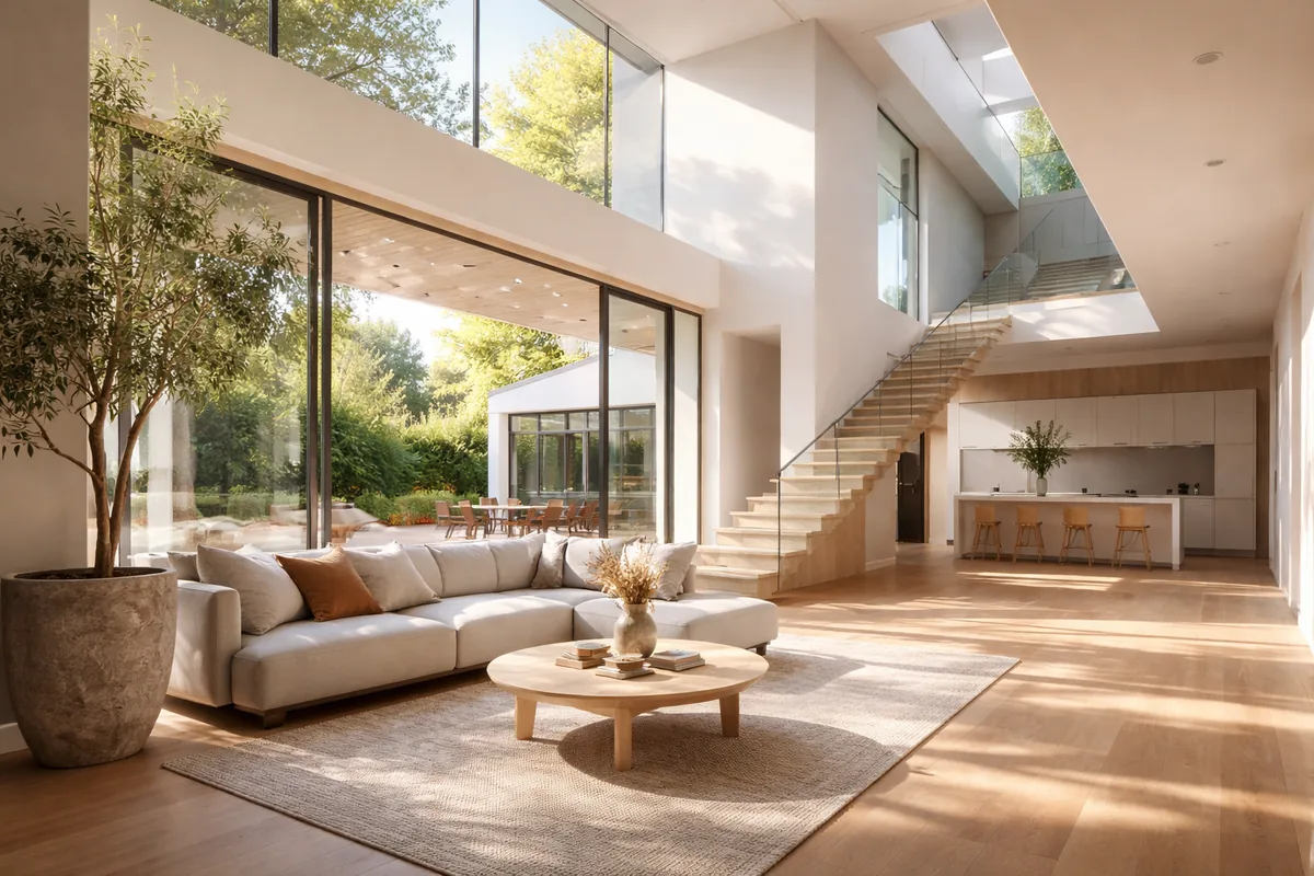 L'art de concevoir des espaces lumineux dans une maison d'architecte