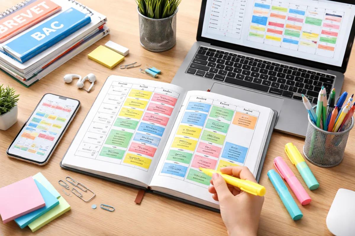 Comment établir un planning de révisions pour le Bac et le Brevet avec des outils gratuits